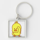 Cute Duck Rubber Ducking Dierenvriend Gift Sleutelhanger (Voorkant)