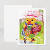  Cute Duck test het water Feestdagenkaart (Voorkant / Achterkant)