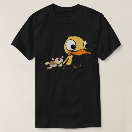 Cute Duck with Teddy Bear T-shirt (Design voorkant)