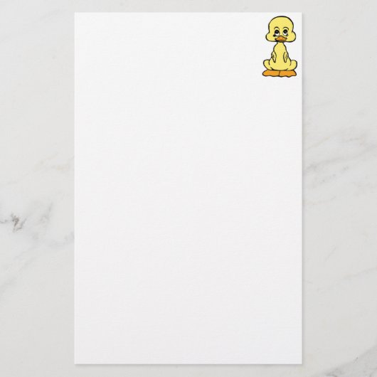 Cute Ducking/Baby Duck Briefpapier (Voorkant)