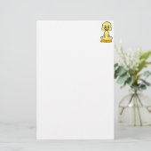 Cute Ducking/Baby Duck Briefpapier (Staand voorkant)
