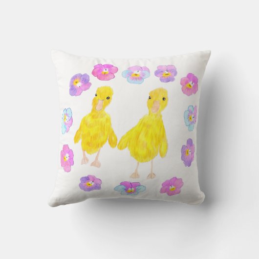 Cute Ducking Kussen (Achterkant)