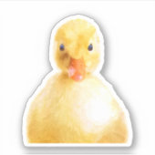 Cute Ducking Portret Sticker (Voorkant)