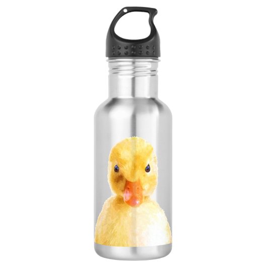 Cute Ducking Portret Waterfles (Voorkant)