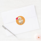 Cute Ducking Ronde Sticker (Envelop)