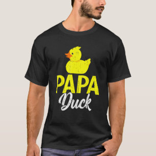 Cute Duckling Duckies Papa Duck Vaderdag T-shirt