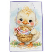 Cute Duckling Easter Egg Party Medium Cadeauzakje (Voorkant)
