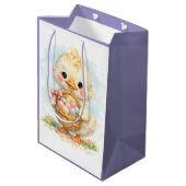 Cute Duckling Easter Egg Party Medium Cadeauzakje (Achterkant Gekanteld)