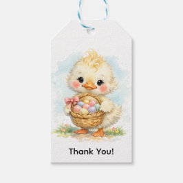 Cute Duckling Easter Egg Party Thank You Cadeaulabel