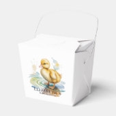 Cute Duckling Geslachtsonzijdige Babyshower Bedankdoosjes (Voorkant Zijde)