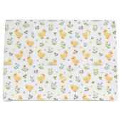Cute Ducklings and Wildflowers Pattern Groot Cadeauzakje (Voorkant)