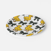 Cute Ducks & Bows Party Paper Plates Papieren Bordje (Gekanteld)