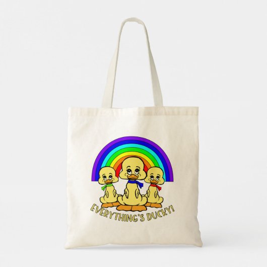 Cute Ducks Tote Bag (Achterkant)