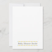 Cute Ducky met Bubbles Baby shower Party Kaart (Achterkant)