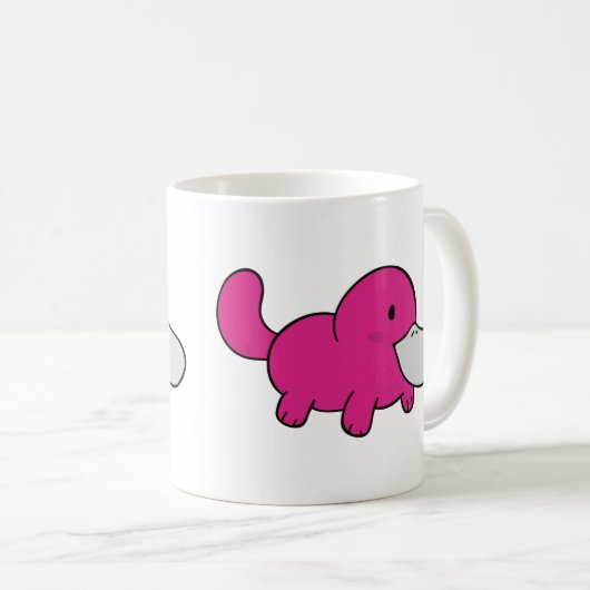 Cute ductor bypus Coffee Mok (Voorkant rechts)