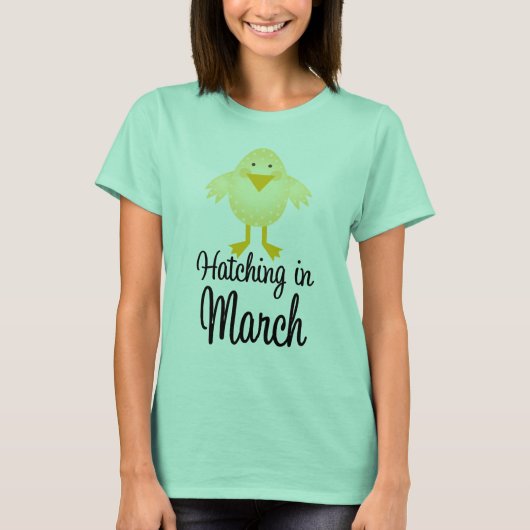 Cute Due in March Announcement T-shirt (Voorkant)