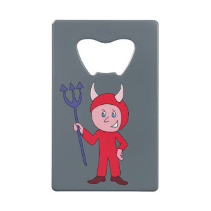 Cute Duivel Halloween Kostuum Creditkaart Flessenopener