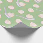 Cute Dumpling Pattern Wrapping Paper Cadeaupapier (Hoek)
