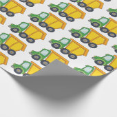 Cute Dumptruck Design Cadeaupapier (Hoek)