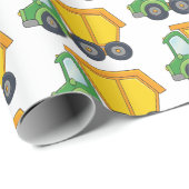Cute Dumptruck Design Cadeaupapier (Rol Hoek)