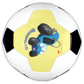 Cute dune buggy off road vehicle cartoon voetbal (Gedraaid)