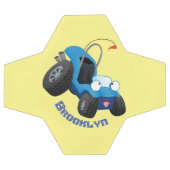 Cute dune buggy off road vehicle cartoon voetbal (Enkel)