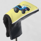 Cute dune buggy offroad voertuig cartoon golfheadcover (3/4 voorkant)