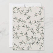 Cute Dusky Deer Floral Crest any Age Birthday Bedankkaart (Achterkant)