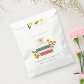 Cute Dusky Stapked Storybooks Floral Baby shower Bedankzakje (Gezegeld)