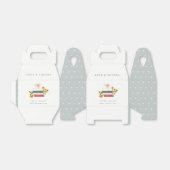 Cute Dusky Stapked Storybooks Floral Wedding Bedankdoosjes (Uitgevouwen)