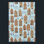 Cute Dutch Houses Amsterdam City Pattern Theedoek<br><div class="desc">Decoreer je keuken met deze coole handdoek. Het maakt een geweldige huisopwarming of een cadeau ter gelegenheid van de verjaardag! U kunt het aanpassen en tekst ook toevoegen. Bekijk mijn winkel voor nog veel meer kleuren en patronen, plus bijpassende keukenspullen! Je kunt je eigen tekst altijd toevoegen. Laat me weten...</div>