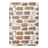 Cute Dutch Houses - Amsterdam kanaalhuis Badmat (Voorkant Verticaal)