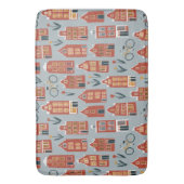 Cute Dutch Houses - Amsterdam kanaalhuis Badmat (Voorkant Verticaal)