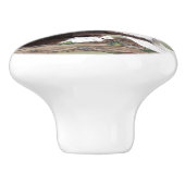 Cute Dutch Rabbit Bunny Sage Woodland Animal  Keramische Knop (Zijkant)