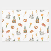 Cute Dwarfs Gnomes Kerstfeestdag Inpakpapier Vel (Voorkant)