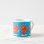 Cute dwergzeepaard cartoon espresso kop (Voorkant rechts)