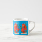 Cute dwergzeepaard cartoon espresso kop (Rechts)