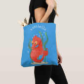 Cute dwergzeepaard cartoon tote bag (Dichtbij)