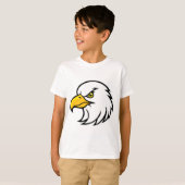 Cute Eagle Baby T-Shirt Simple Animal Illustration (Voorkant volledig)