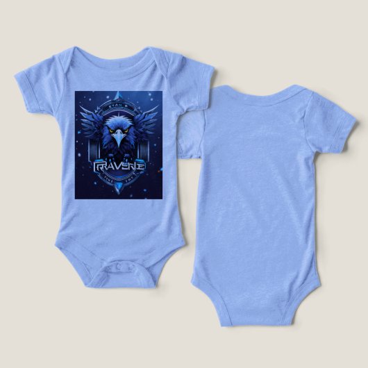 Cute Eagle Emblem Baby Outfit – Soft & Stylish Des (Ontwerp Voorkant & Achterkant)