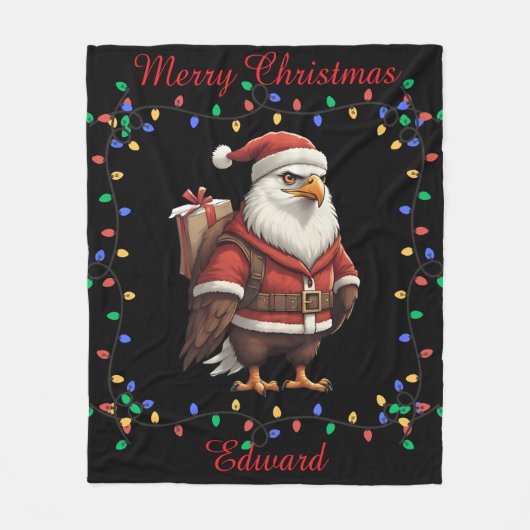 Cute Eagle Fleece Blanket (Voorkant)