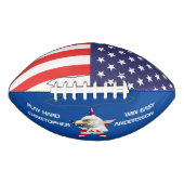 Cute Eagle, The American Flag, Patriotic American Football (Voorkant)