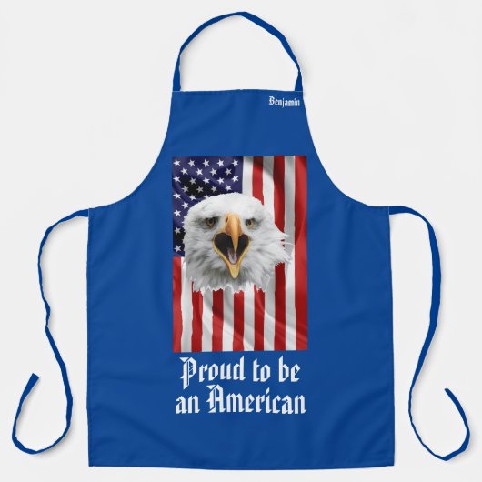 Cute Eagle, The American Flag, Patriotic Schort (Voorkant)