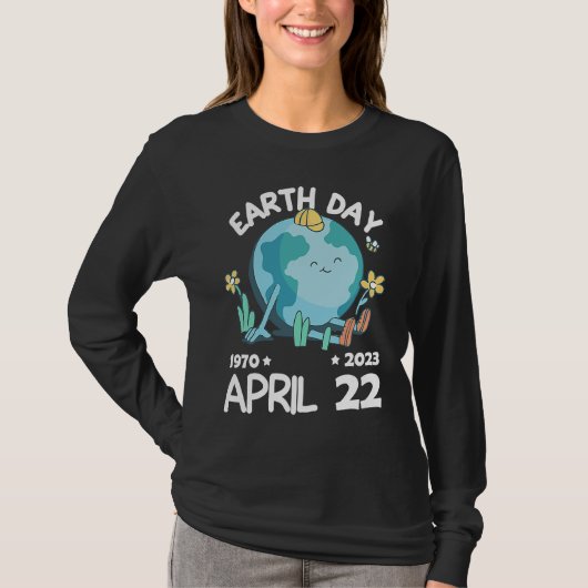 cute earth day 53rd anniversary earth day  13 t-shirt (Voorkant)