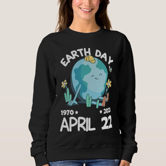 cute earth day 53rd anniversary earth day 13 trui (Voorkant)