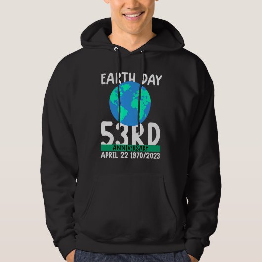 cute earth day 53rd anniversary earth day 2 hoodie (Voorkant)