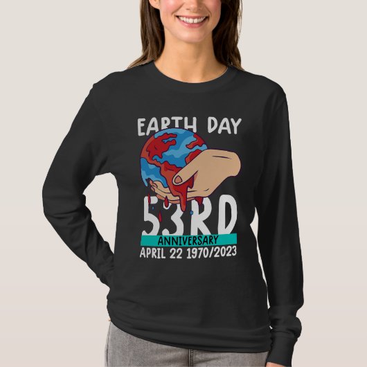cute earth day  53rd anniversary earth day   4 t-shirt (Voorkant)