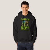 Cute Earth Day 53rd Anniversary Silhouette Of Elep Hoodie (Voorkant volledig)