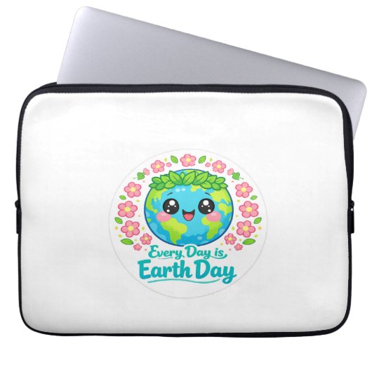 Cute Earth Day Elektronica Tas (Voorkant)