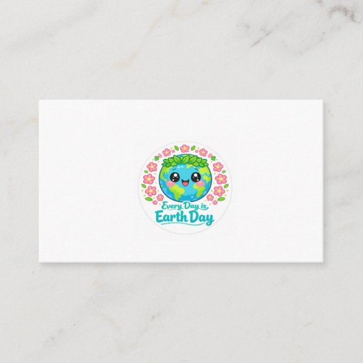 Cute Earth Day Enclosure Card Informatiekaartje (Voorkant)